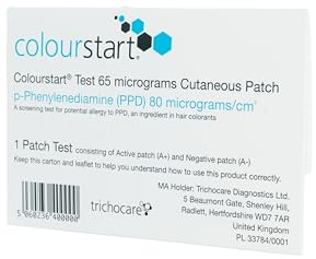 Colourstart® Test 65 mcg Cutaneous Patch Download The Colourstart Passport App Before Using Colourstart Allergy Screening: Clinically Proven Tests for Hair Colour Allergy (PPD). Single Use.