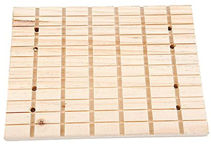 Yardwe Planche Bois Multifonction pour Griffes De Lapin Écureuil Et Cochon Tapis Pied Absorbant Naturel pour Rongeurs Coussin pour Cage