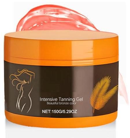 Gel intensivo bronzo naturale abbronzante, crema abbronzante rapida, acceleratore 150 g