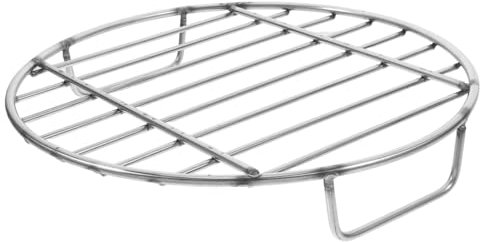 ibasenice Runder Grillrost Aus Mit Griff Ersatz-grillrost Für Feuerstellenring Geeignet Zum Grillen Von Hähnchen Und Fisch Vielseitig Für Camping Und Outdoor-grillen