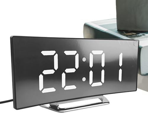 Oldmoom Orologio Digitale - Sveglia Digitale LED per Camera da Letto - Gestione del Facile da Leggere per Bagno Soggiorno Meditazione Ragazzi Anziani Studenti