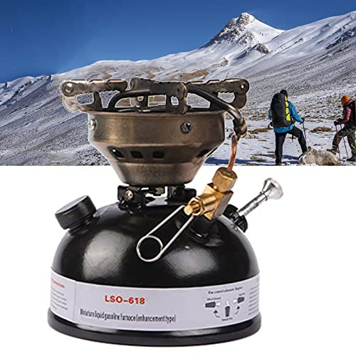Camping Stove, Stainless Steel Multi-Fuel Cooker for Picnic, Climbing, Fishing - Diesel, Petrol, Alcohol - Fuel Consumption: 120ml/h