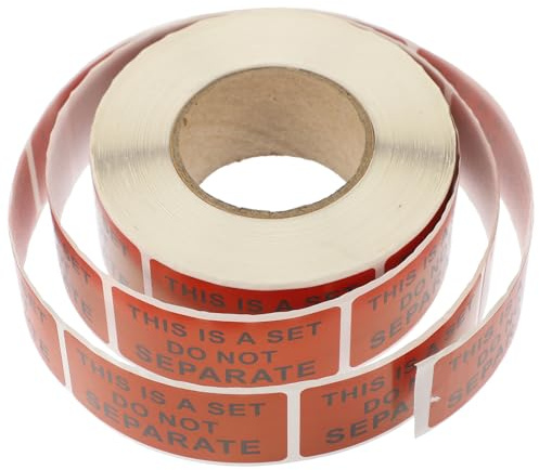 Zerodeko Etiquetas de Envío Autoadhesivas No Separar 254X508 MM 500 Unidades Pegatinas de Advertencia para Embalaje y Transporte Calcomanías Adhesivas de Precaución para Paquetes