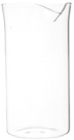 DIYEAH Cafetière à Piston Tasses Verre de Rechange Gobelet Filtre Résistant Chaleur pour Café Expresso Accessoire Pratique pour Infusion Thé et Café