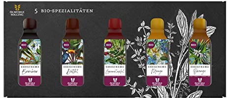 Fruchtige Renner Set 5x 20ml (100ml) Essigcreme der Ölmühle Solling
