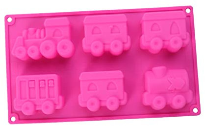 MAGICLULU Moule à Chocolat Silicone Cavités Motif Voiture Et Train Pour Décoration Gâteaux Pâtisseries