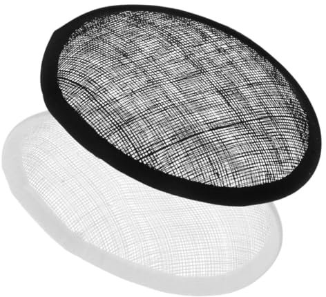 DIYEAH 2stücke Sinamay Hutbasis Teardrop Form DIY Faszinator Basis Runde Hutbodenkonstruktion Für Kreative Millinery Projekte Für Hochzeiten Und Besondere Anlässe