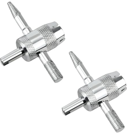 Gosknor 4uds Herramientas para el Núcleo de la Válvula de 4 Vías, Herramienta 4 en 1 para Válvulas de Neumáticos Extractor de Núcleo de Vástago de Válvula para Bicicleta Coche