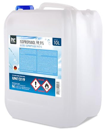 Höfer Chemie Isopropanol 99,9% 1 x 10 L - Isopropylalkohol zur Reinigung & Entfettung - Starkes Lösungsmittel - Vielseitig Verwendbar