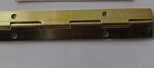 Hettich Stangenscharnier, Klavierband, Scharnier, 900 x 20 mm, Metall vermessingt, 1 Stück, 6153334