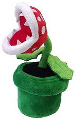 Sanei Offiziell lizenzierte Super Mario Plüsch-Pflanze, 22,9 cm