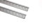 2 x Airlineschiene Flache Form, Alu-Airlineschiene, 20 mm Lochdurchmesser, 2 m, eloxiert