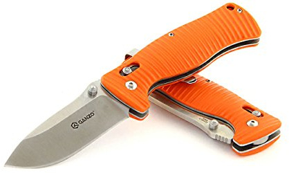 Ganzo G720 Navaja / Cuchillo de bolsas, 440C acero inoxidable (Naranja)