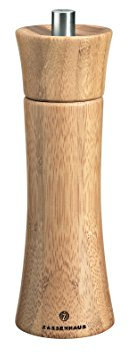 Zassenhaus Pfeffermühle Frankfurt Bambusholz Mahlwerk aus Hochleistungskeramik, Made in Germany, Maße: H: 18 cm, D: 5,7 cm, 023237