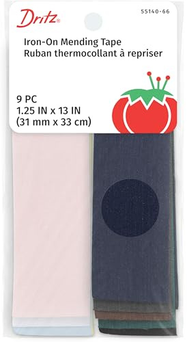 Dritz Iron Mending Tape, 1-1/4 x 13-Inch, Colors May Vary, 9