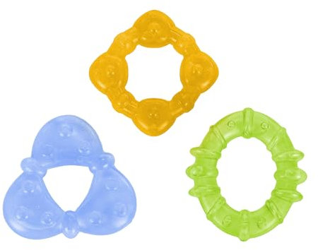 Bright Starts, kühlende Beißringe, blau/gelb/grün