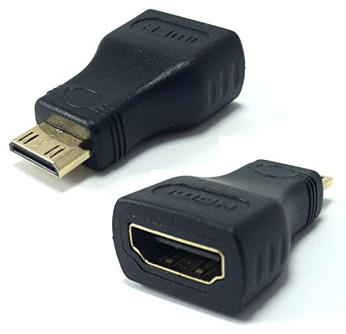 DragonTrading Mini-HDMI (Typ C) zu Standard-Buchse, HDMI-(Typ A) Adapter-Konverter für Anschluss des Lenovo ThinkPad Tablet 2 mit dem TV, HDTV, LCD, Plasma, Monitor mit HDMI-Anschluss
