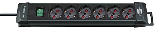 Brennenstuhl, Premium-Line Presa multipla 6 prese nero 3m