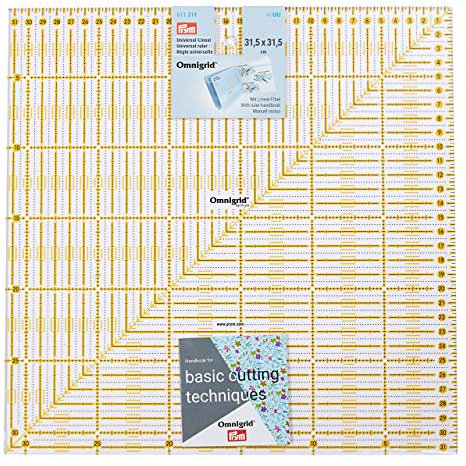 Prym 611319 Universal-Lineal 31,5 x 31,5 cm, Omnigrid