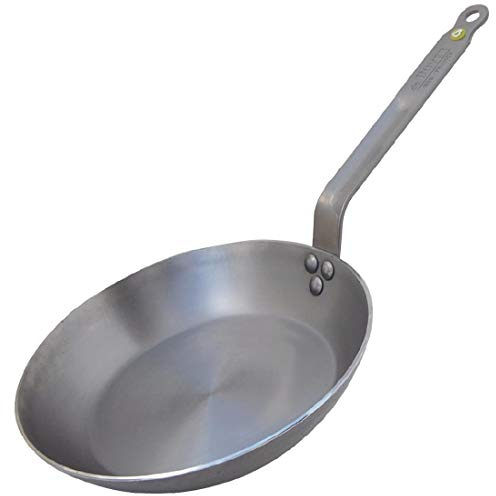 DE BUYER Mineral B Pan, 280mm, Grey, Alloy Steel, Nonstick Coating, France