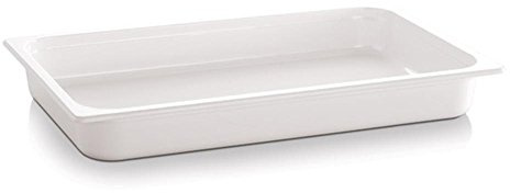 APS 84301 GN 1/2 Behälter ECO LINE, 32,5 x 26,5 cm, Tiefe 100 mm, 4,7 Liter, Melamin, weiß