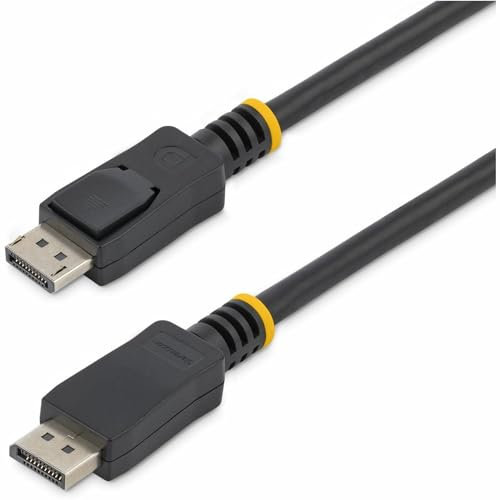 StarTech.com 50cm (1ft) DisplayPort 1.2 Cable - 4K x 2K Ultra HD VESA Certified DisplayPort Cable - Short DP to DP Cable for Monitor - Slim DP Video/Display Cord - Latching DP Connectors (DISPL50CM)