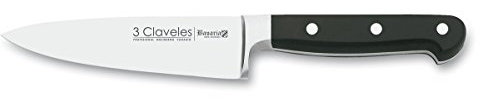 3Claveles Bavaria - Cuchillo forjado para cocinero, 15 cm, 6 pulgadas