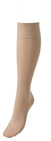 COMPRESSANA Calypso 140 den - Feinstrick Stützstrümpfe - nahezu blickdichtes, feines und glattes Maschenbild - effektive Stützwirkung mit 15-18 mmHg Kompression (Stütz-Klasse 3) - Größe VI - Farbe makeup - 1 Paar