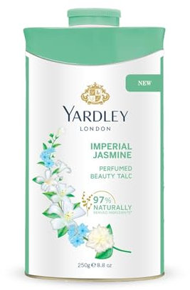 Yardley London Jasmine Perfumed Talcum Powder - 250 g. 8.8 oz, Deodorizing Talc