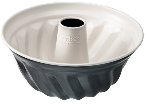 Zenker 7815 Stampo per Ciambella Crème Noir, Diametro 22 cm, Acciaio Inossidabile, Grigio/Beige, 22 x 22 x 11,5 cm
