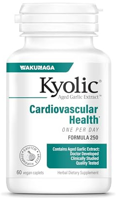 Kyolic Aged Garlic Extract Formula 250, Cardiovascular Health*, One Per Day 60 Caplets