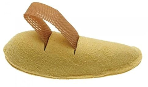 Crescent Shaped Chamois Leather Toe Props | Comfortable Elasticated Toe Loop