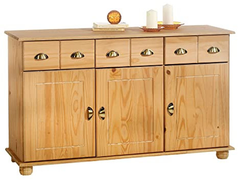 IDIMEX Kommode Anrichte Apothekenschrank Sideboard Colmar, Kiefer massiv, gebeizt/gewachst, Landhaus
