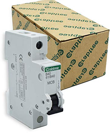 Crabtree 61/B40 Miniature Circuit Breaker (MCB) - 40amp Type B