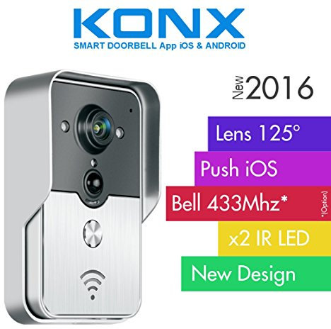 Konx® - Citofono video IP WiFi RJ45 + relè per porta, sintesi vocale …