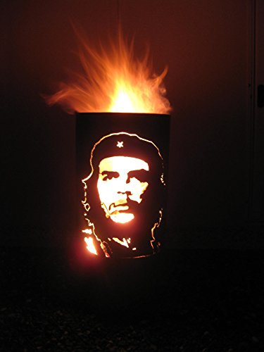 TiKo-Design® Feuertonne - Lagerfeuertonne - Feuerkorb mit Che Guevara Motiv – Verleihen Sie Ihrem Garten EIN besonderes Ambiente für unvergessliche Abende mit ihren Freunden