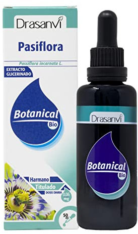 DRASANVI BOTANICAL BIO PASIFLORA CERTIFICADO BIO - Ayuda a la relajación y al DESCANSO - Extractos estandarizados - VEGANO - SIN GLUTEN - 50ml