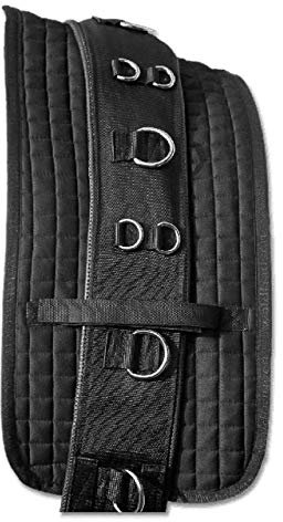 WALDHAUSEN Longiergurt-Unterlage, WB, schwarz