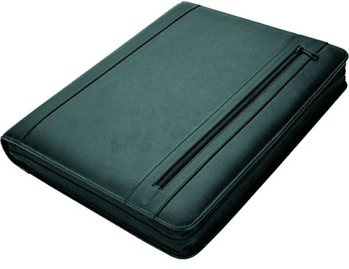 Alassio 30072 - Orgamappe A4 CESENA, aus Nappaleder, schwarz, ca. 37 × 30 × 6 cm