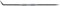 KS Tools 300.2136 Punta a tracciare in metallo duro, 250 mm