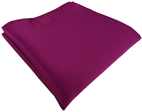 TigerTie Satin Einstecktuch einfarbig Uni - Tuch Polyester - Größe 26 x 26 cm