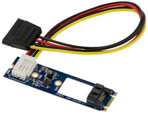 KALEA-INFORMATIQUE M.2 (M2 NGFF SATA) Controller-Karte mit 1 SATA 3.0-Port, um EIN SATA-Laufwerk an einem M2-Port zu montieren. | M.2 SATA Karte auf 6 Gbit/s SATA-Anschluss