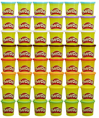 Play-Doh Bulk Pack of 48 Cans, 6 Sets of 8 Modeling Compound Colors, 3oz, Back to School Gifts & Prizes for Students & Classroom, Preschool Toys for Kids, Ages 2+ (Amazon Exclusive)