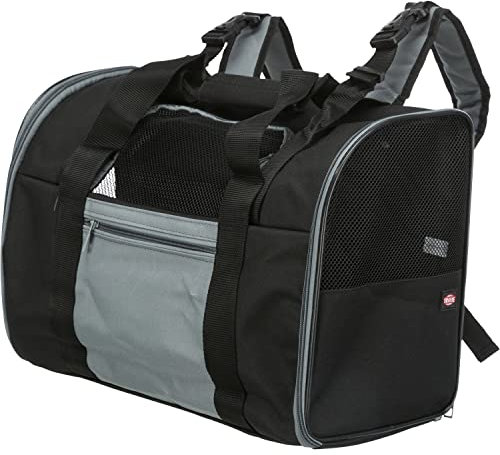 Trixie 2882 Rucksack Connor, 42 × 29 × 21 cm, schwarz/grau