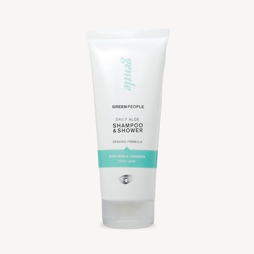 Green People 2-in-1 Tägliches Aloe Shampoo & Duschgel, 200ml | Natürliche und biologische Aloe Vera, Silikon- und SLS-frei, 2-in-1 Shampoo und Duschgel, Silikonfreie, SLS-freie Formel