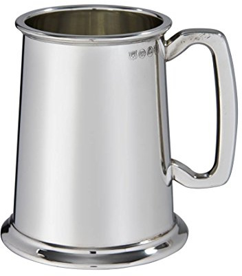 Wentworth Pewter – Heavy Plain 1 Pint Pewter Tankard – Classic British Beer Mug with Sturdy Traditional Design – Perfect Birthday, Wedding, or Father’s Day Gift – Engraving Available (1 Pint Tankard)