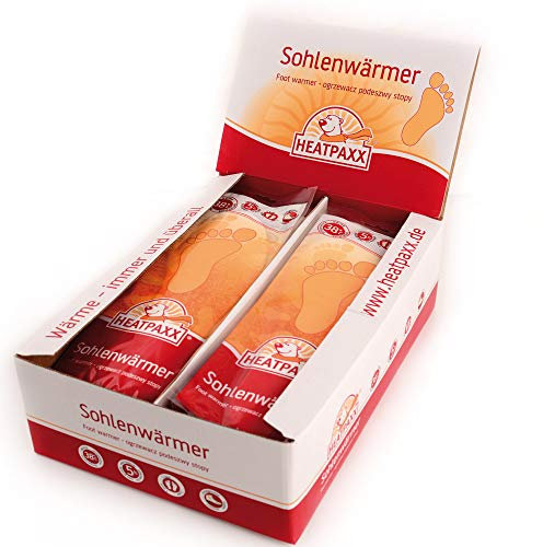 HeatPaxx Sohlenwärmer | Extra warme Einlegesohlen | Hauchdünne Fußwärmer für Schuhe | Mindestens 5 Stunden Wärme – 30 Paar