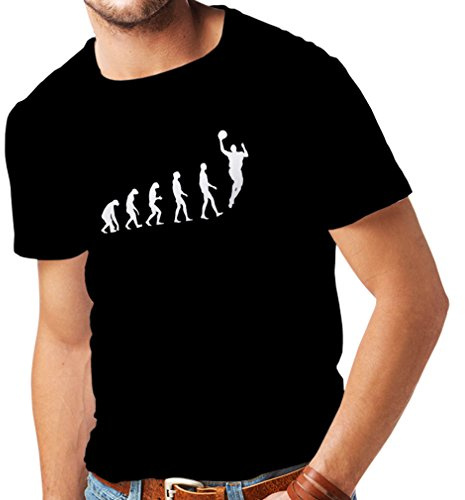 lepni.me Camisetas Hombre Evolución Baloncesto Baloncesto Callejero Me Encanta Este Juego Regalo para Fans