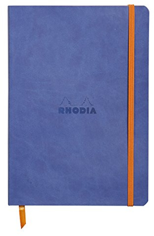 Rhodia 117408C Notizheft Softcover A5 80 Blatt liniert Saphirblau
