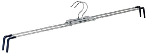 WENKO Spannbügel Spiral 50 2er Set aus Metall mit Kunststoff Silber glänzend